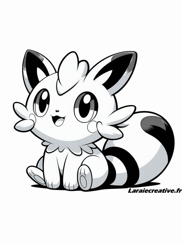 Coloriage Pokémon Evoli mignon