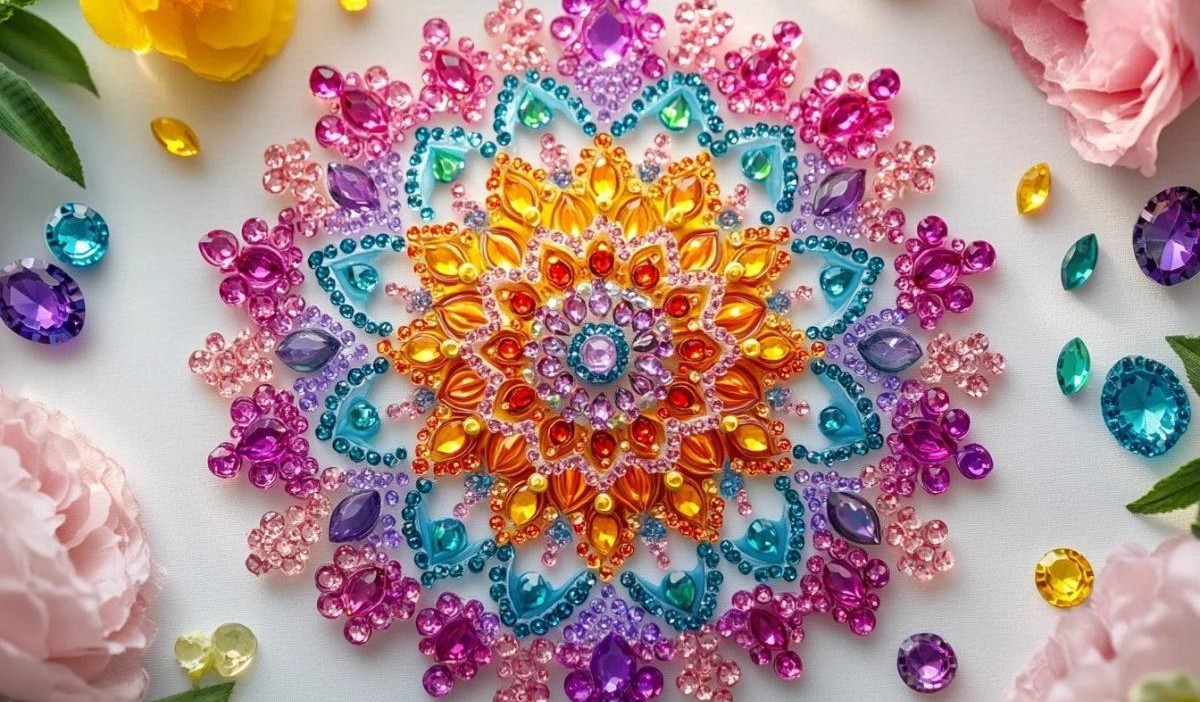Kit Diamond Painting Attrape-rêves – Activité Manuelle Fille 6-12 Ans – Diamants Cristal Lumineux