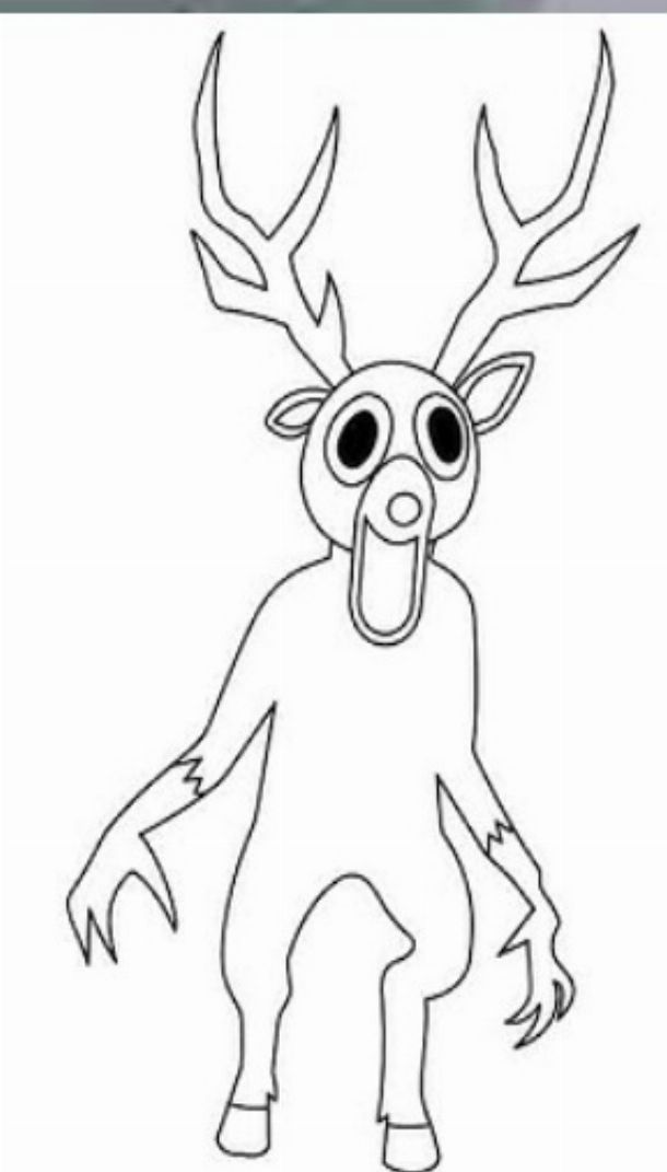 dessin cerf 99 nuits roblox
