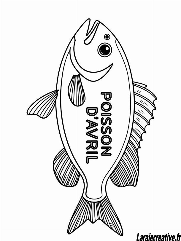 coloriage poisson d'avril maternelle