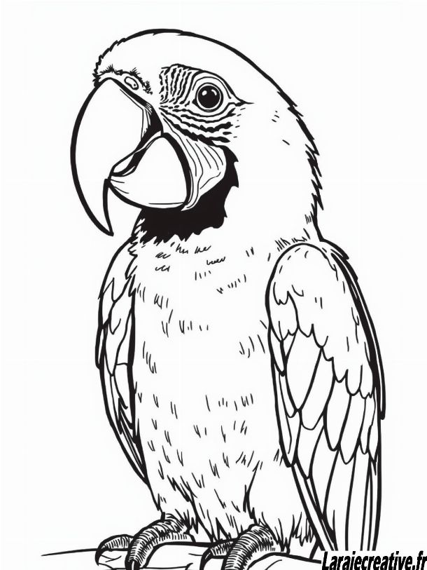 coloriage de ara