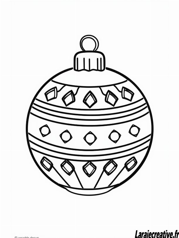 dessin de boule de noel