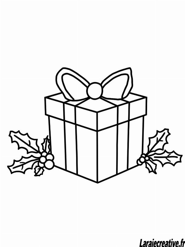 coloriage Cadeau de Noel
