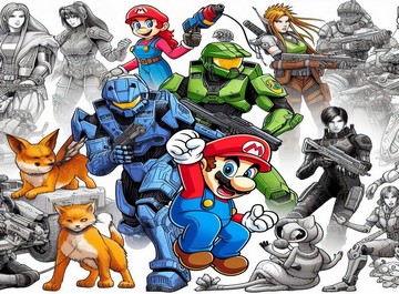 Dessins à imprimer pour les fans de gaming