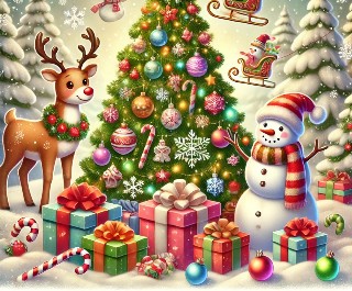 Dessins de Noël festifs - Images gratuites à imprimer