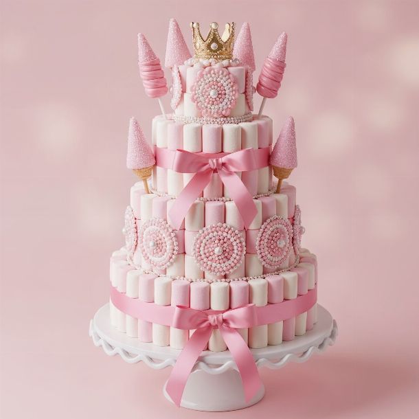 château de princesse en bonbons roses château de princesse en bonbons roses