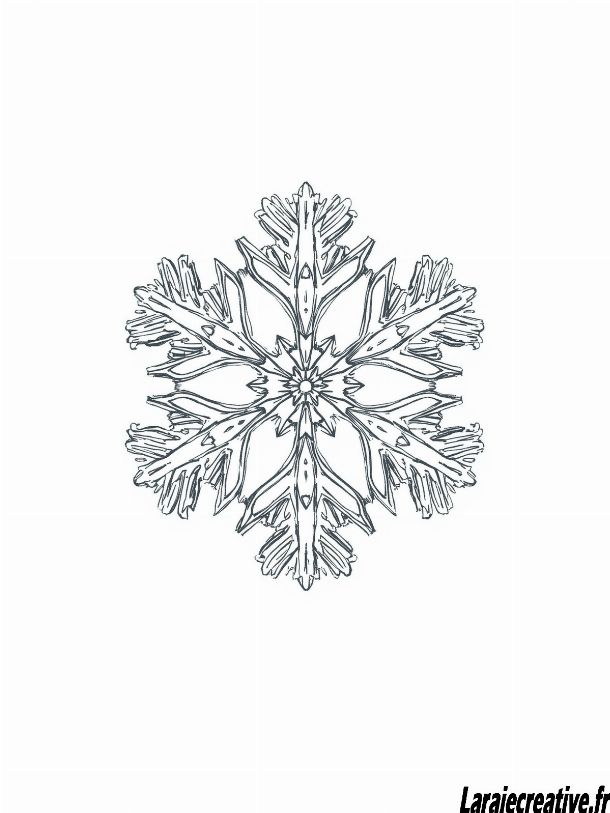 dessin Flocon de neige