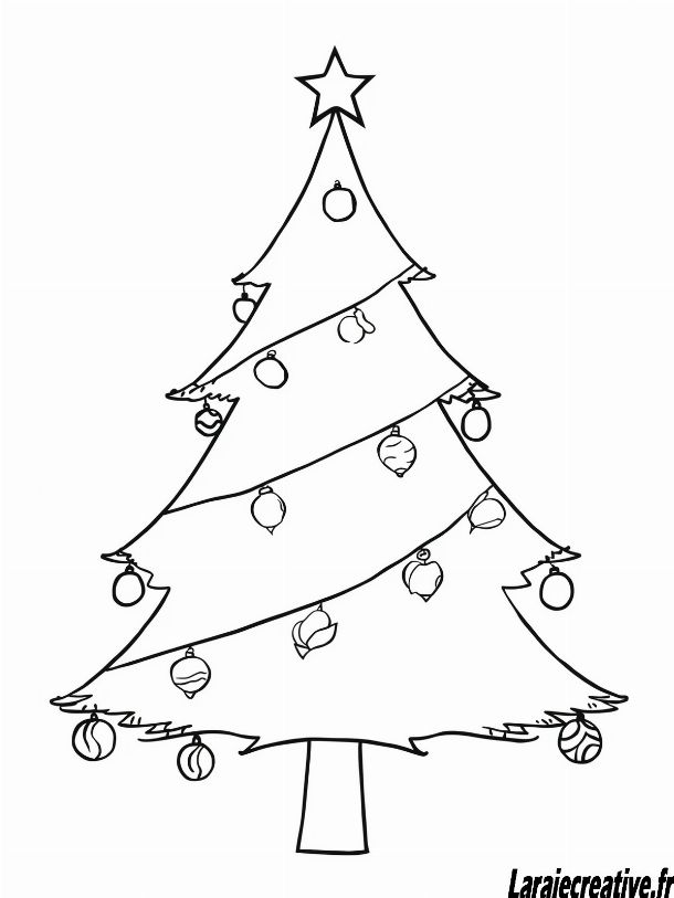 coloriage sapin de noel a imprimer