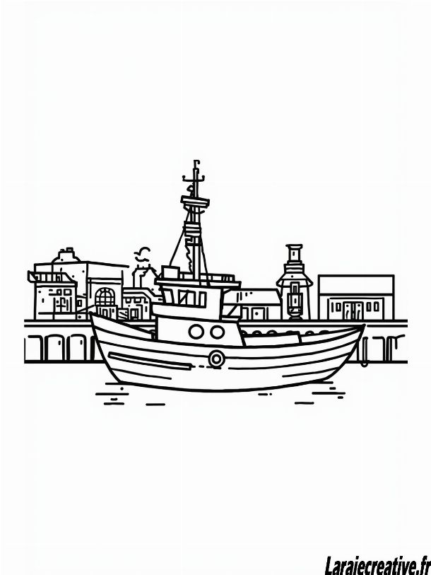 coloriage bateau a imprimer gratuit