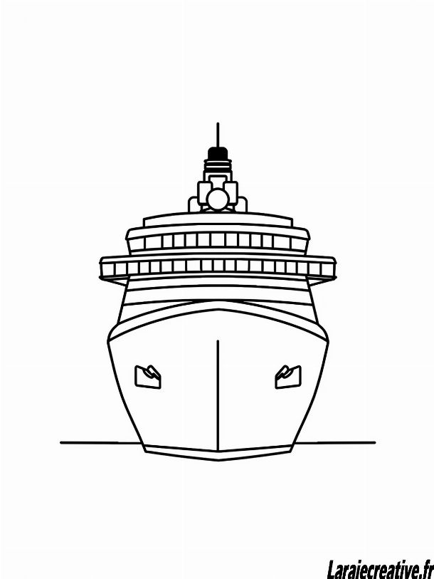 coloriage bateau a imprimer pdf