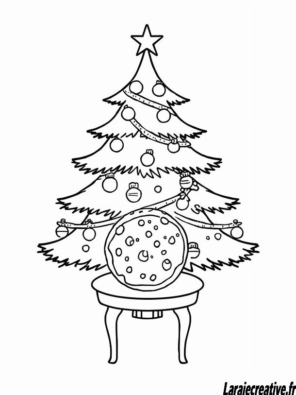 coloriage biscuit pour pere noel
