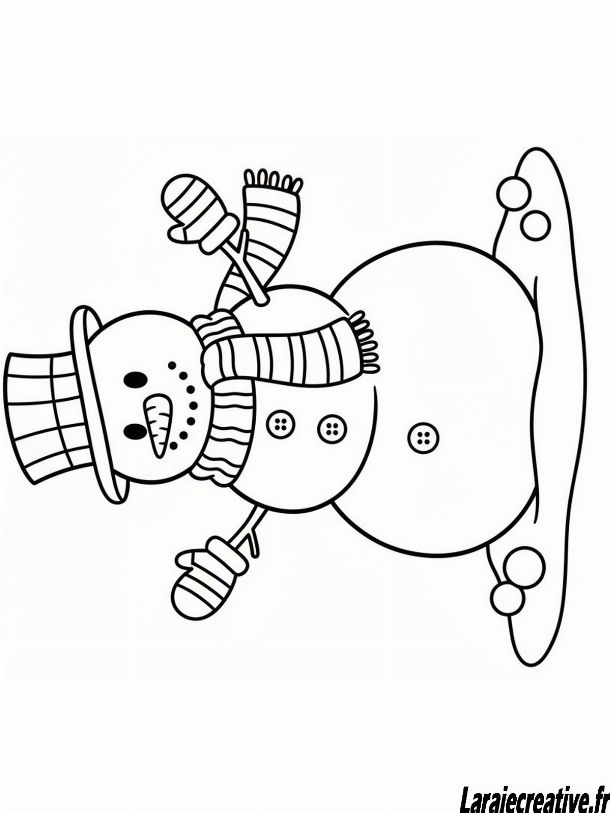 coloriage bonhomme de neige olaf