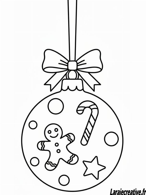 coloriage boule de noel cp