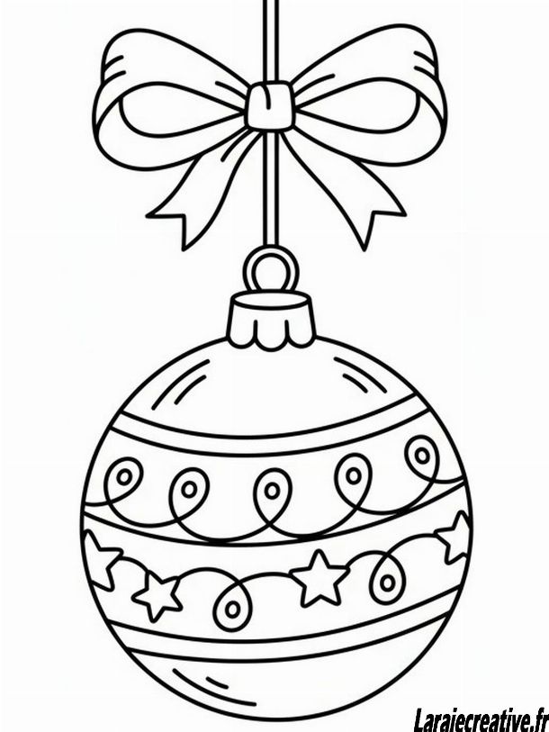 coloriage boule de noel ce1