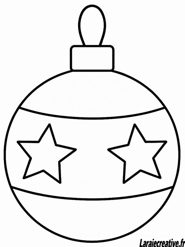coloriage boule de noel enfant