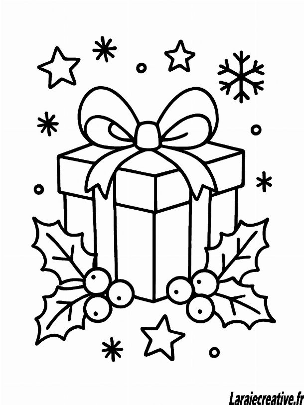 dessin cadeau de noel facile a faire