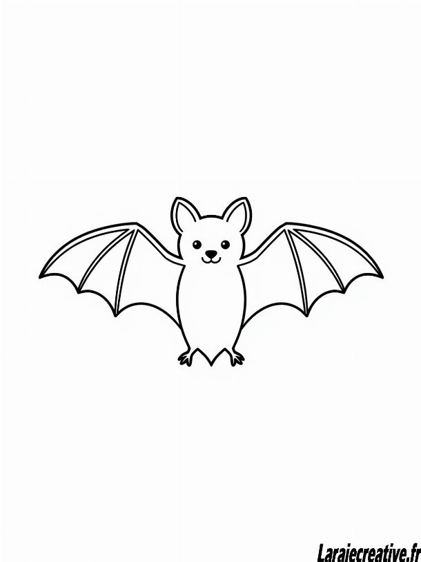 coloriage chauve souris a imprimer