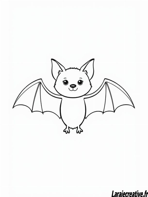 coloriage chauve souris halloween