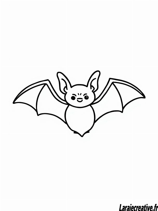 coloriage chauve souris maternelle