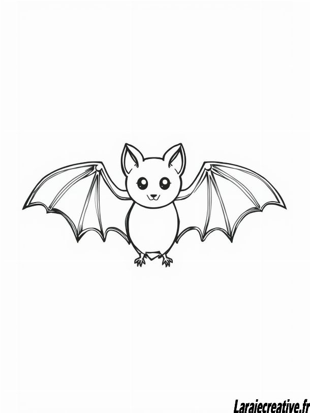 coloriage chauve souris citrouille