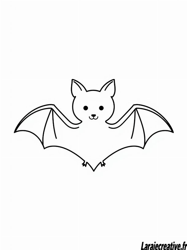 coloriage chauve souris enfant