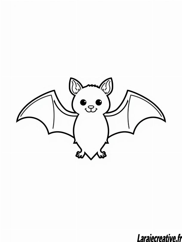 coloriage chauve souris gratuit