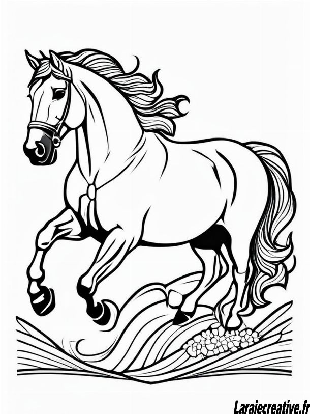 coloriage cheval mandala