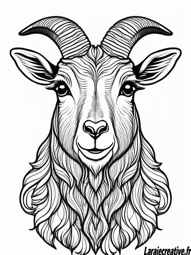 coloriage chevre a imprimer