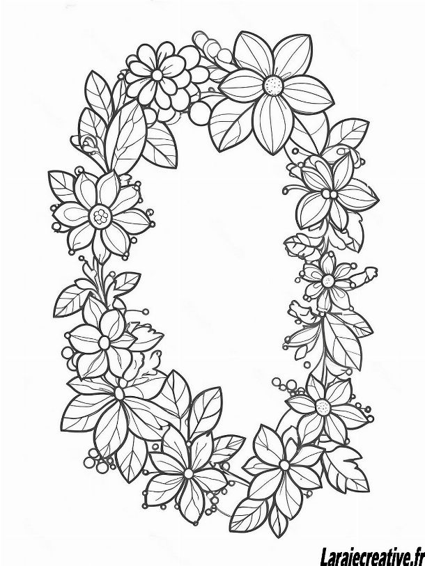 dessin couronne de noel