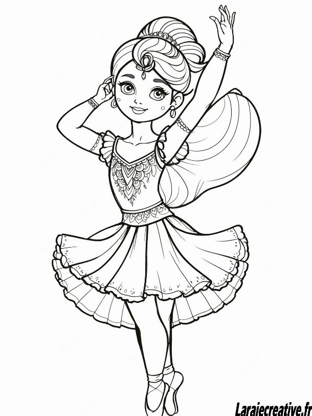 coloriage danseuse