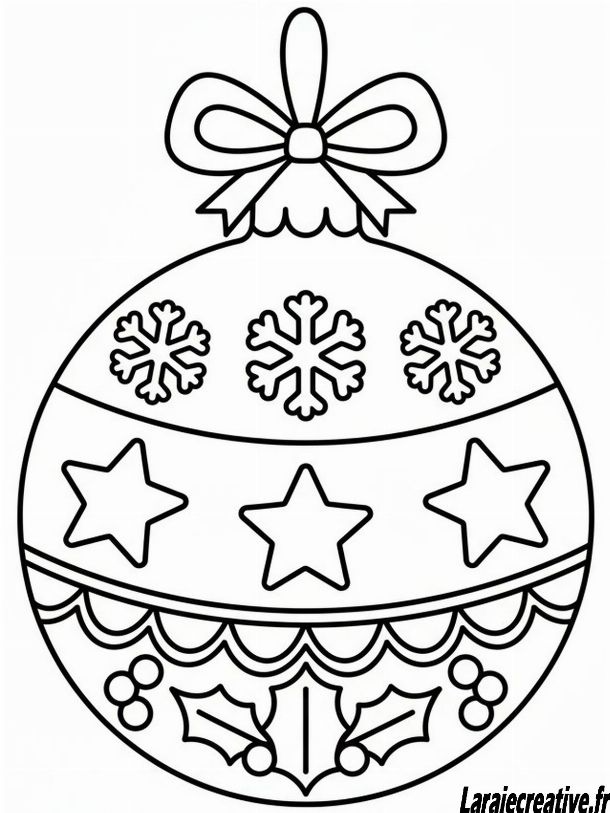 coloriage boule de noel avec prenom