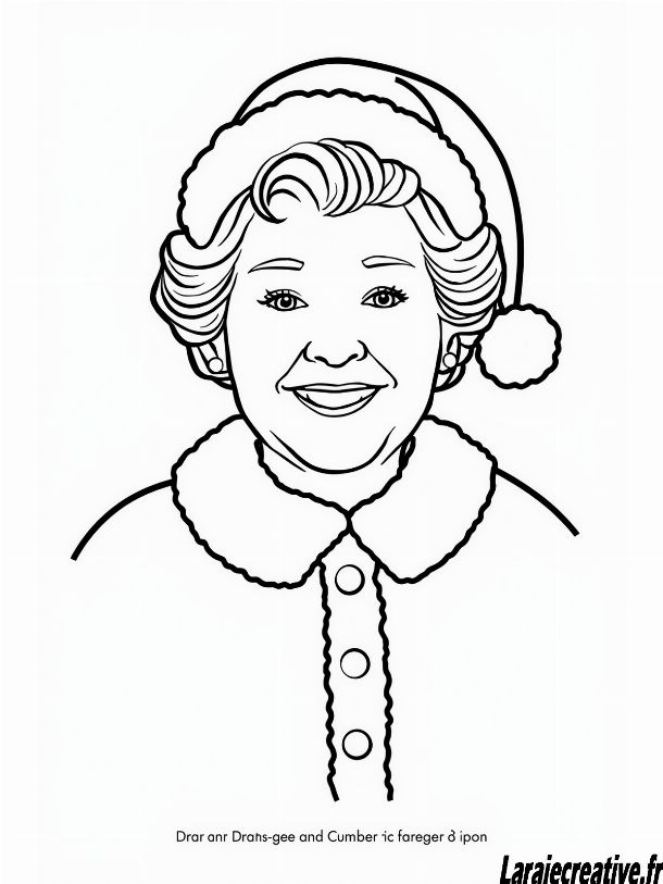 coloriage maman noel a imprimer