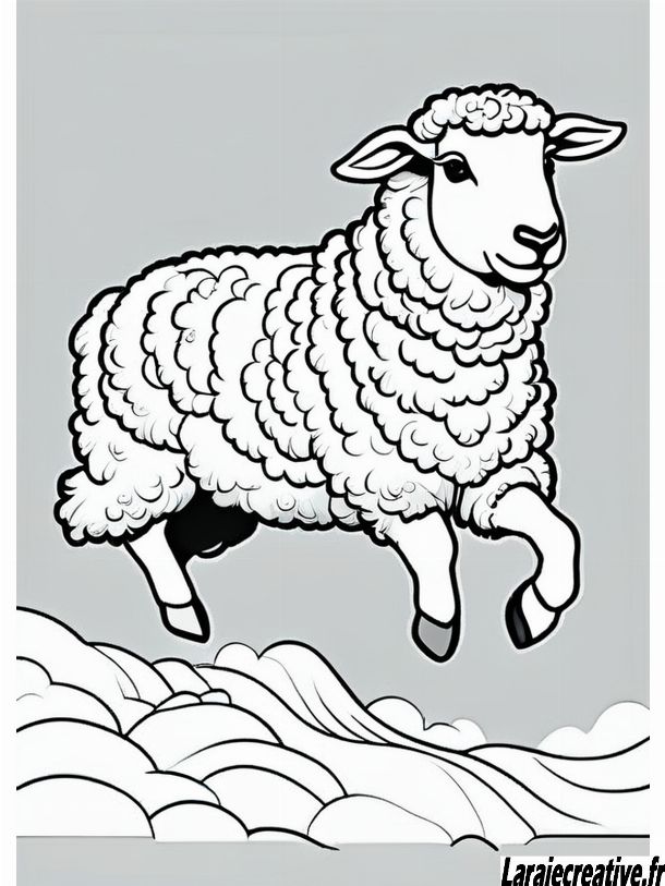 coloriage mouton à imprimer