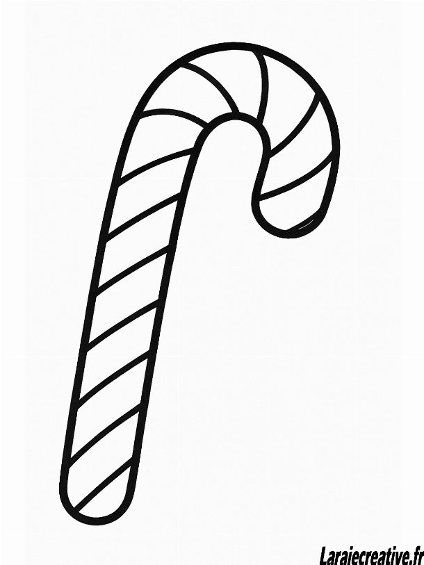dessin de canne a bonbon