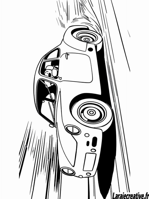 dessin voiture de sport facile