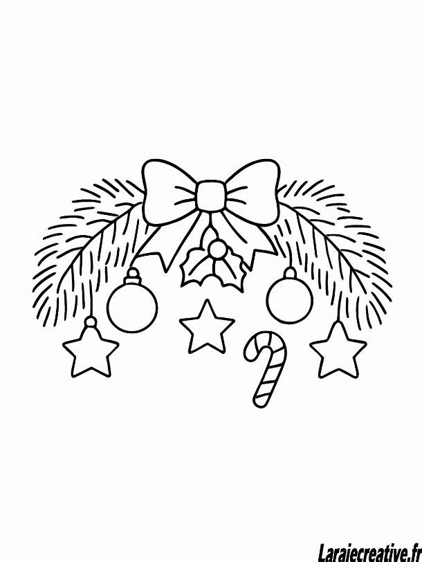 coloriage deco de noel