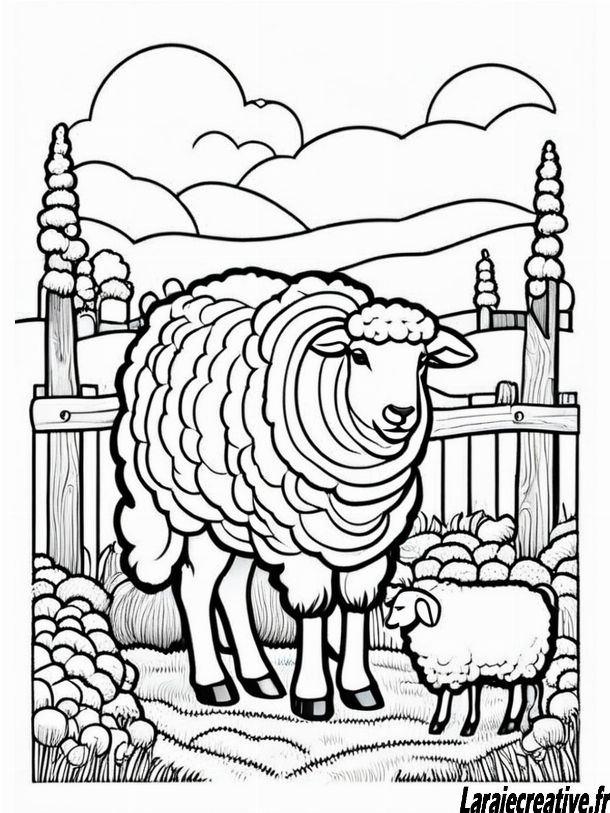 mouton coloriage imprimer