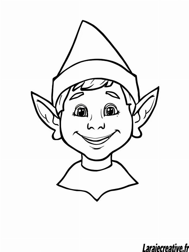 coloriage elfe garçon