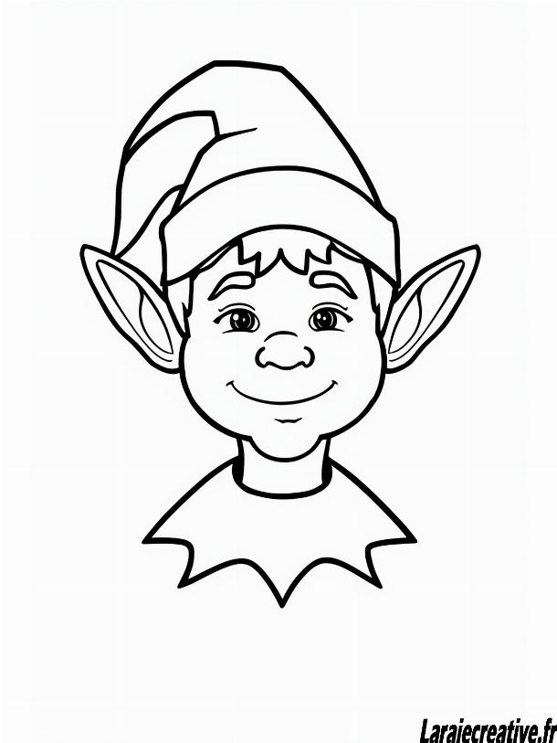 coloriage elfe femme