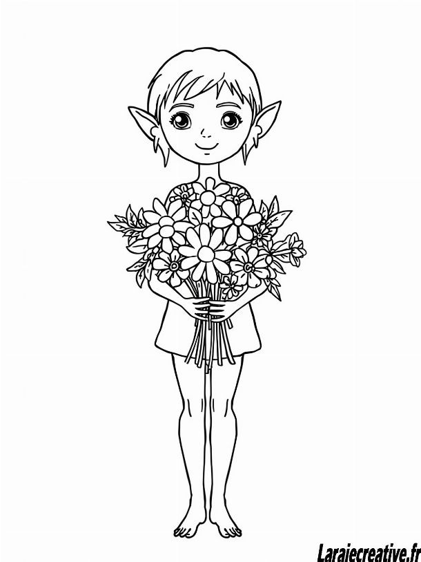 coloriage adulte fee a imprimer