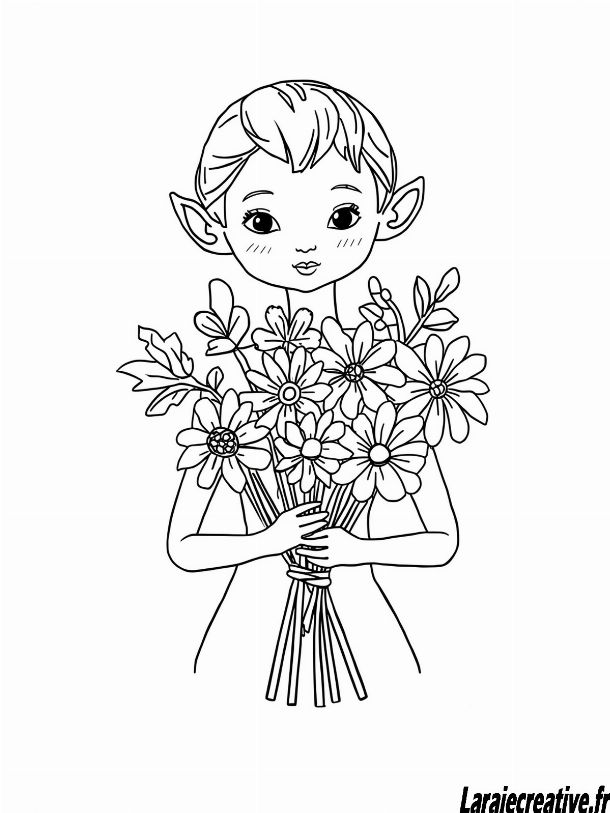 coloriage fee princesse a imprimer