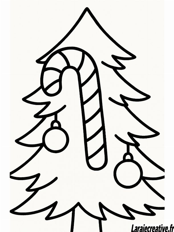 coloriage de noël facile