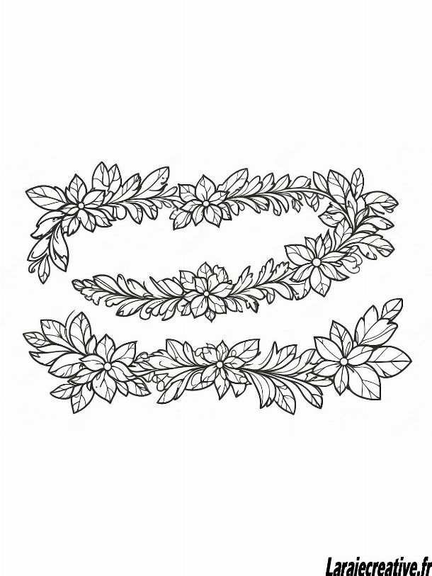 dessin guirlande de noel facile