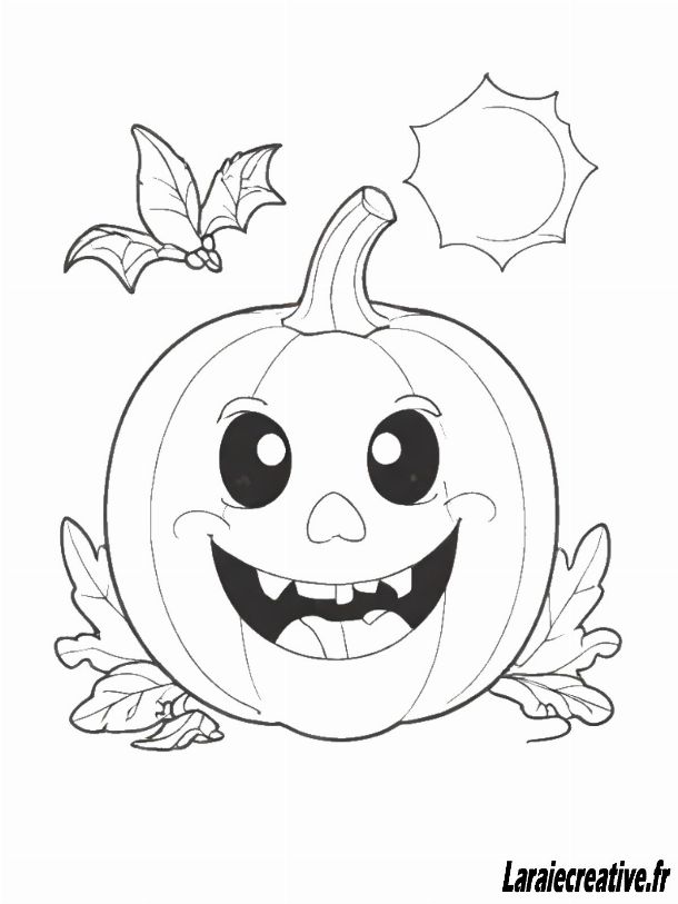coloriage halloween citrouille à imprimer pdf gratuit