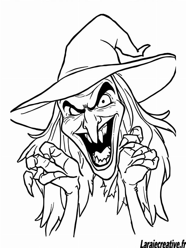 dessins sorciere halloween