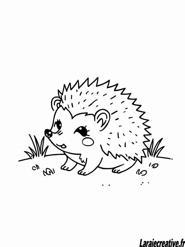 coloriage herisson maternelle