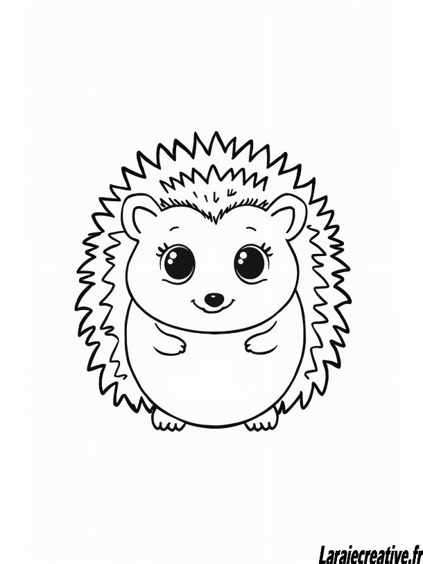 coloriage herisson pdf