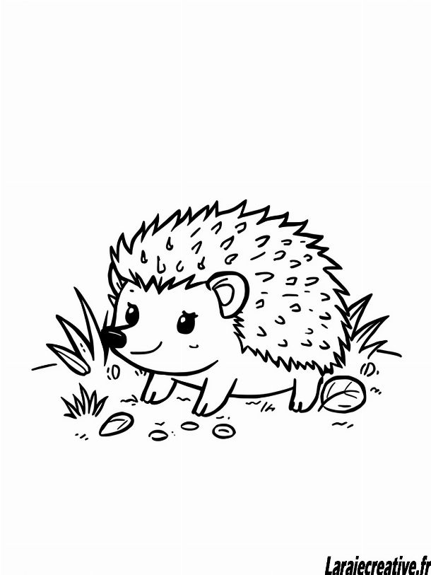 coloriage herisson gratuit