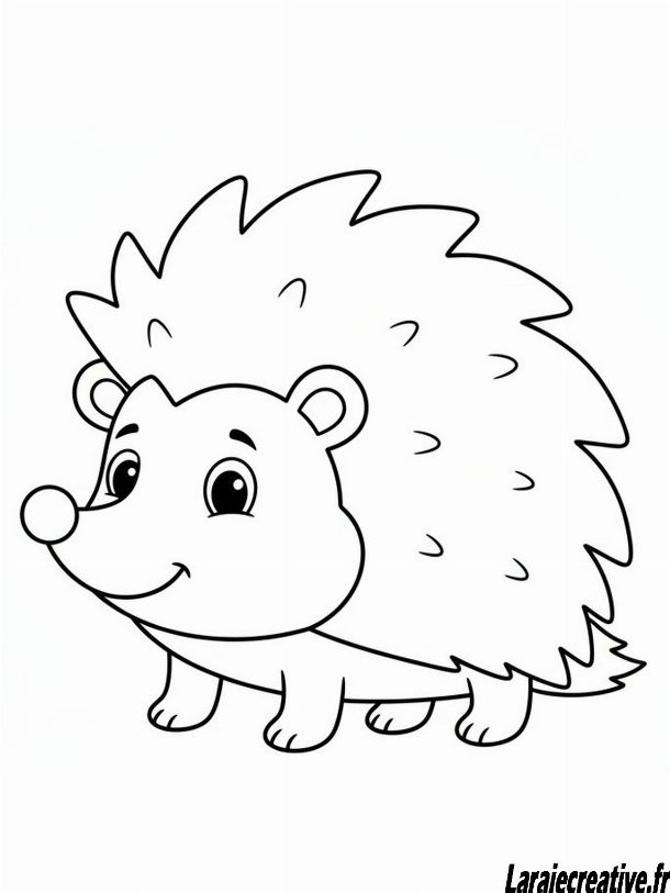 coloriage herisson herisson dessin