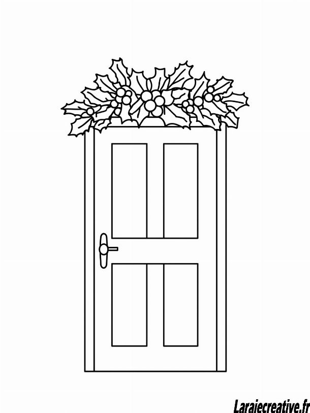 coloriage de houx